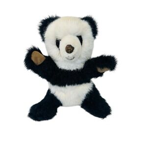 Steiff Molly Panda Bear Knopf  0326/32 Ear Button Black White 13" Plush Vintage
